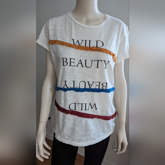 Tops t shirt cream color - Picture 1 of 4